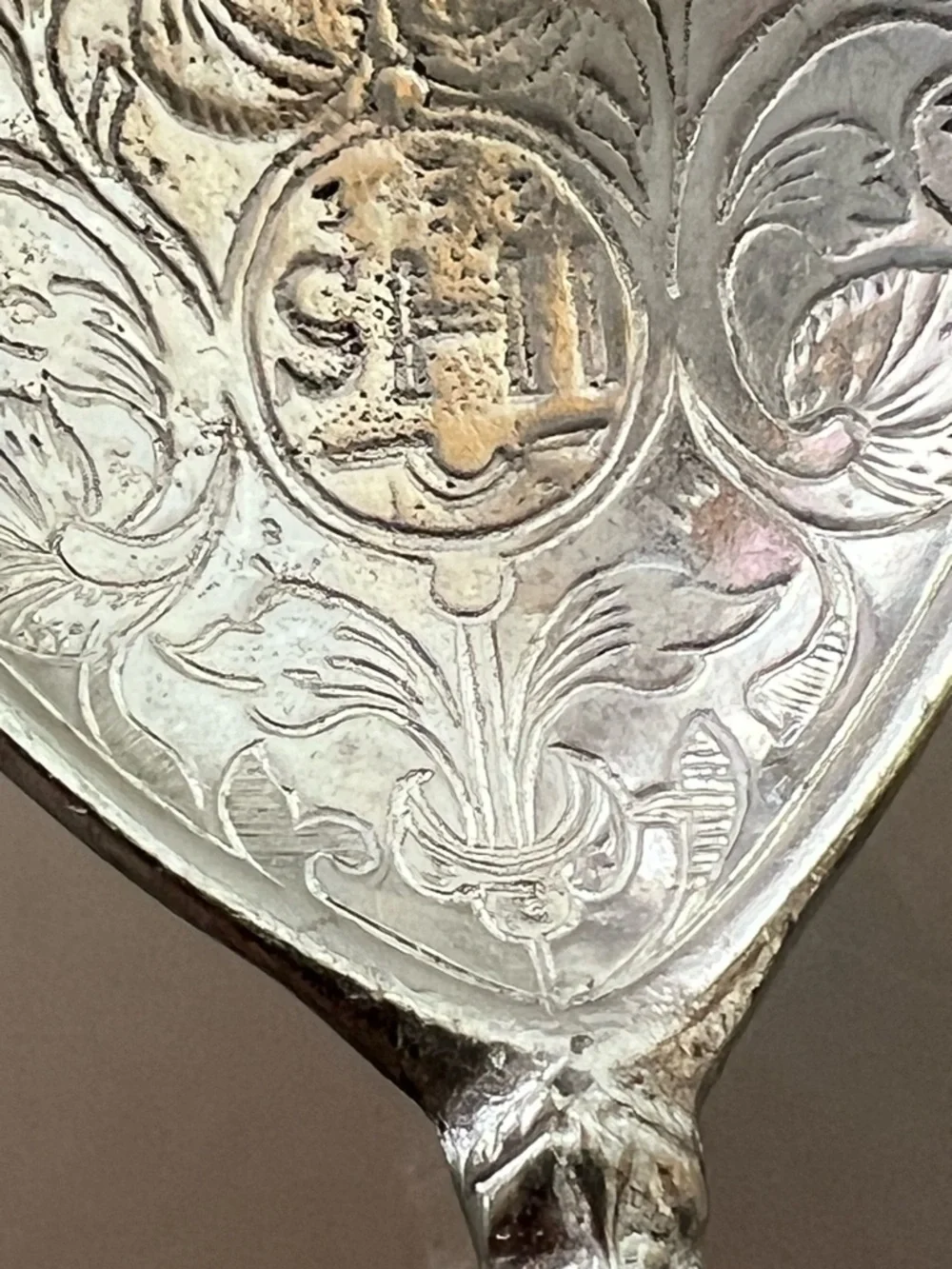 🥄Askvoll Brug Norway Vintage Ornate Silver Spoon 6.25” Pewter Decorative